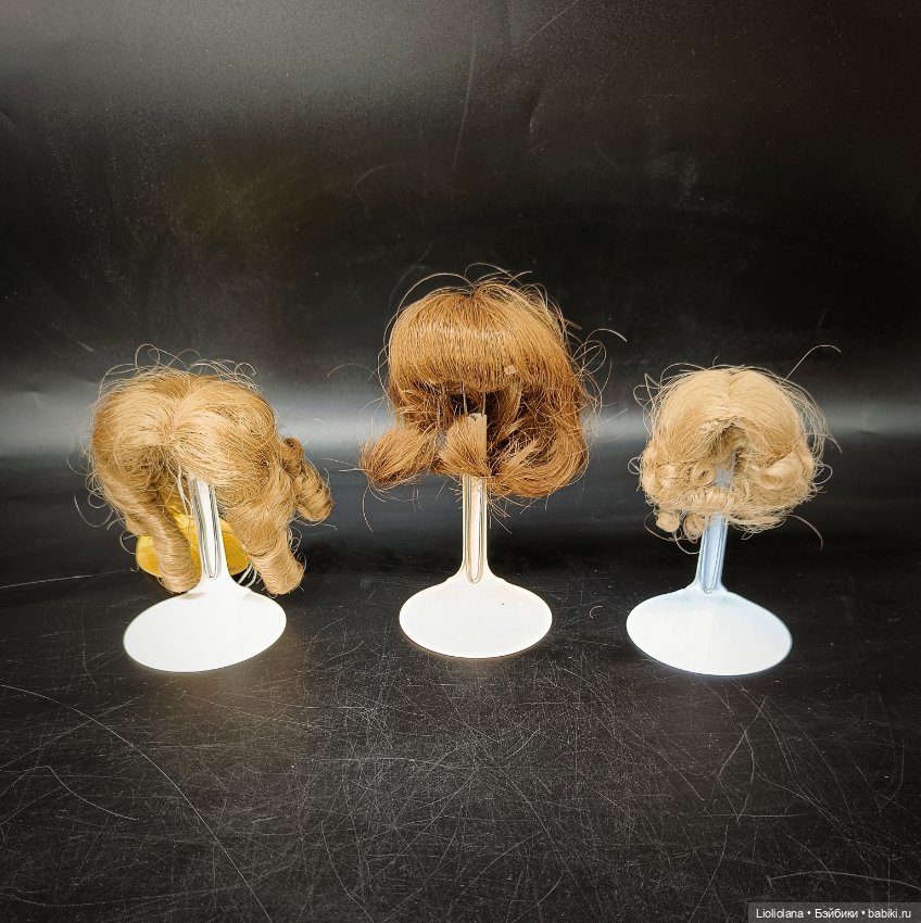 Винтажные парики для кукол Размер 6"-7" (фото 3)