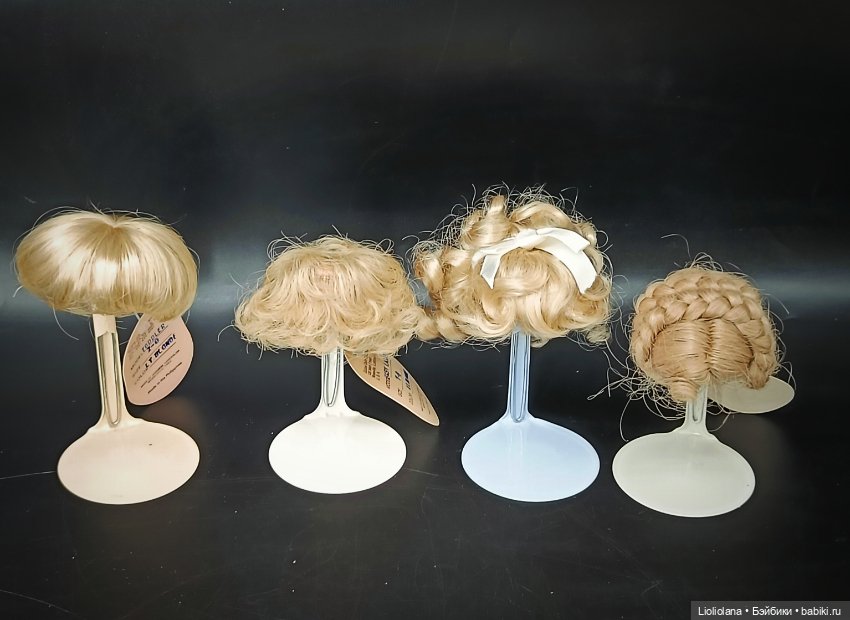 Винтажные парики для кукол Блонд Размер 7 "-8" (фото 3)