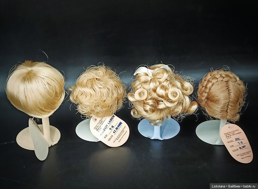 Винтажные парики для кукол Блонд Размер 7 "-8" (фото 5)