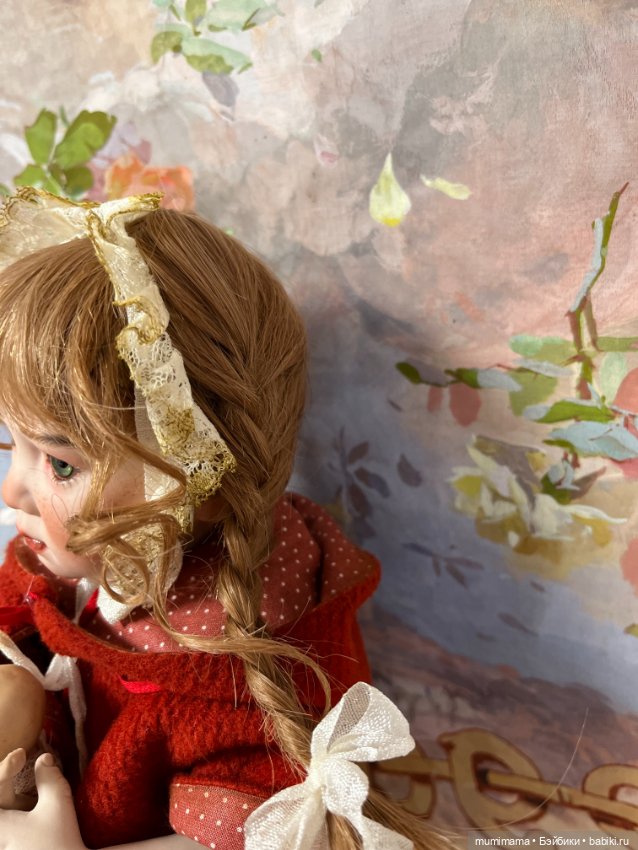Очаровательная OOAK Beatrice Perini Красная Шапочка рост 40 см (фото 8)