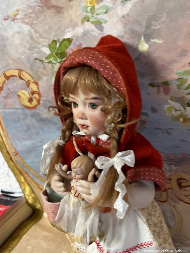 Очаровательная OOAK Beatrice Perini Красная Шапочка рост 40 см (фото 4)
