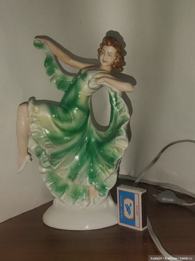 Статуэтка Светильник Ночник Танцовщица Германия (фото 3)