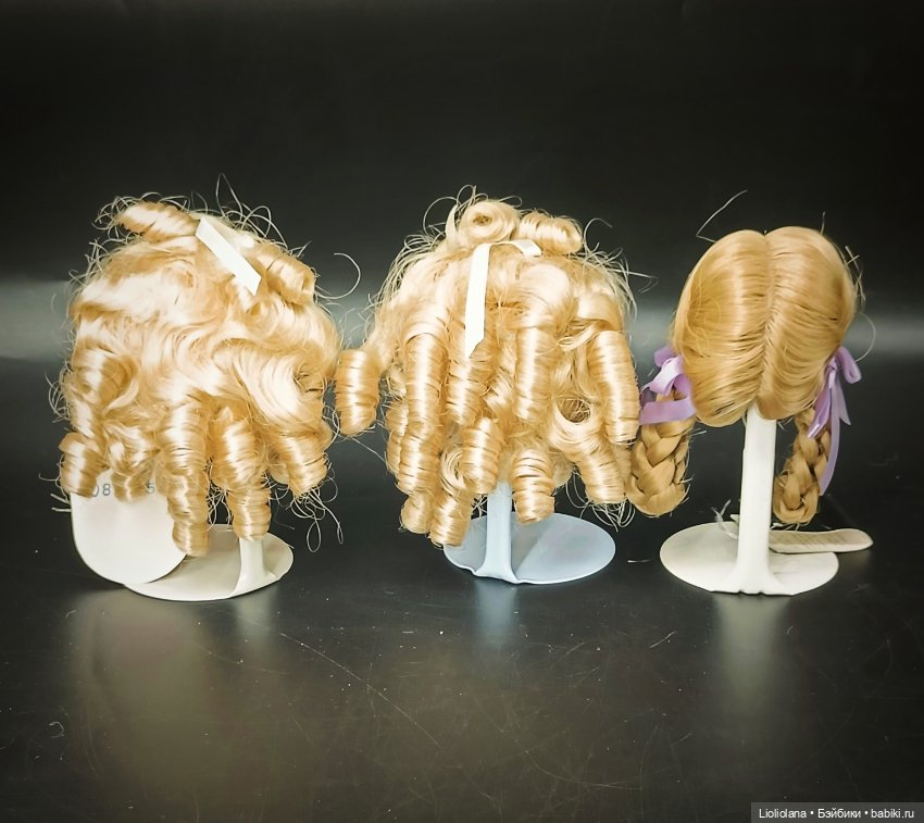 Винтажные парики для кукол Размер 8"-9" (фото 4)