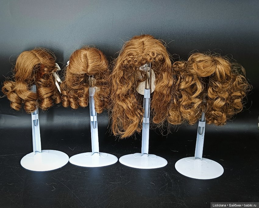 Винтажные парики для кукол Размер 9"-10" (фото 5)