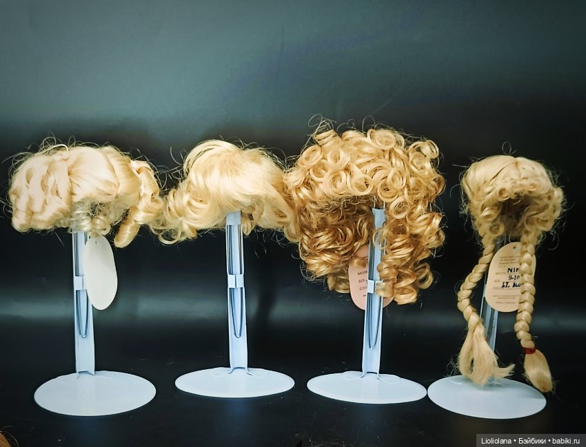 Винтажные парики для кукол Размер 9"-10" (фото 2)