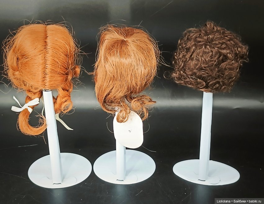 Винтажные парики для кукол Размер 11"-12" (фото 4)