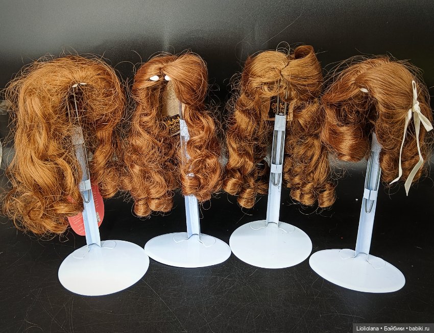 Винтажные парики для кукол Размер 10"-11" (фото 3)