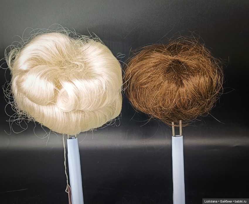 Винтажные парики для кукол. Размер 12"-13" (фото 7)