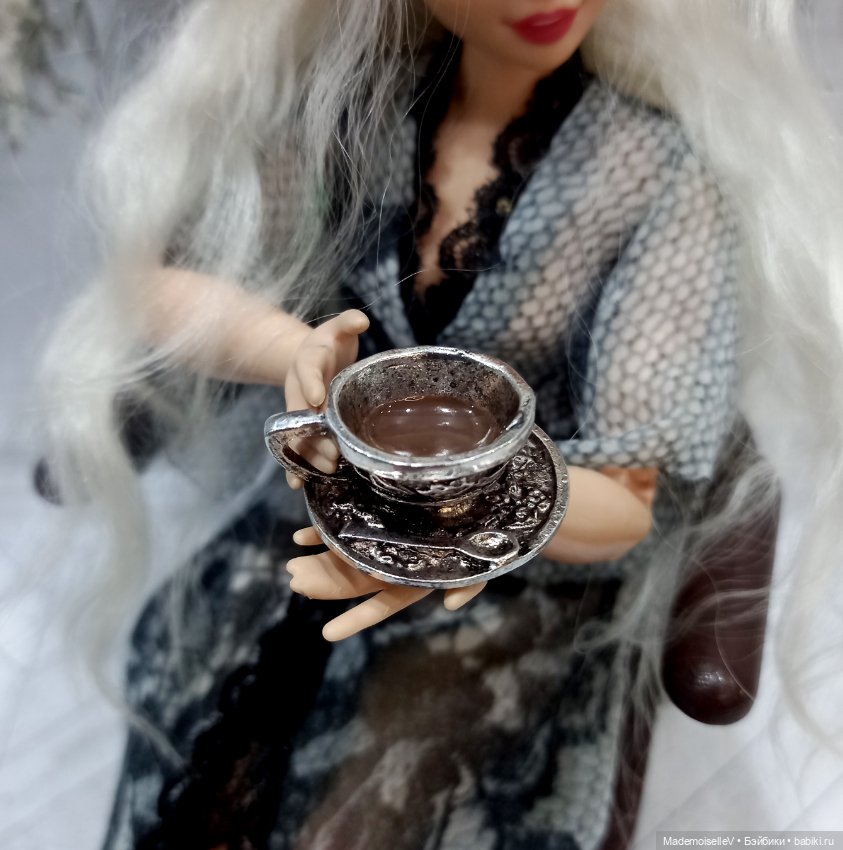 Чашка кофе — Миниатюра для кукол (фото 4)