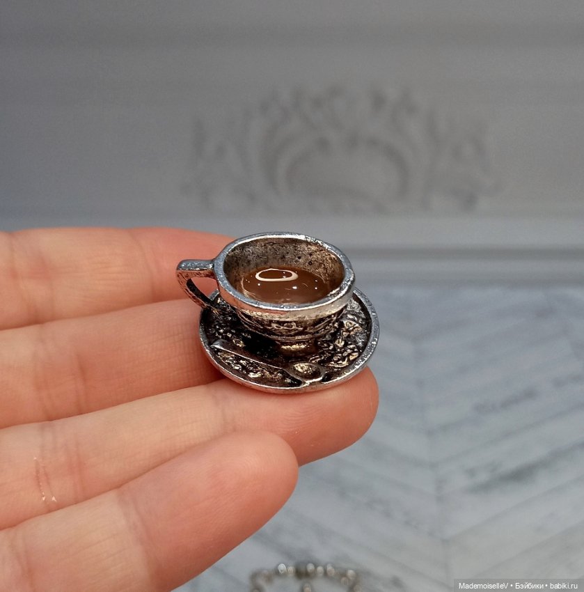 Чашка кофе — Миниатюра для кукол