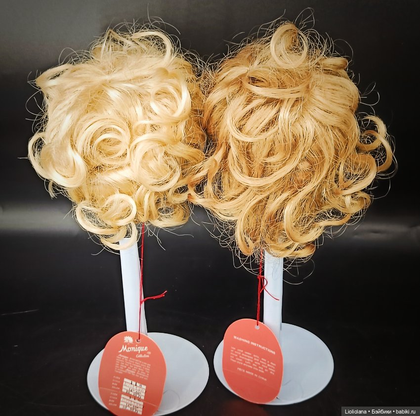 Винтажные парики для больших кукол Размер 14"-15" (фото 4)