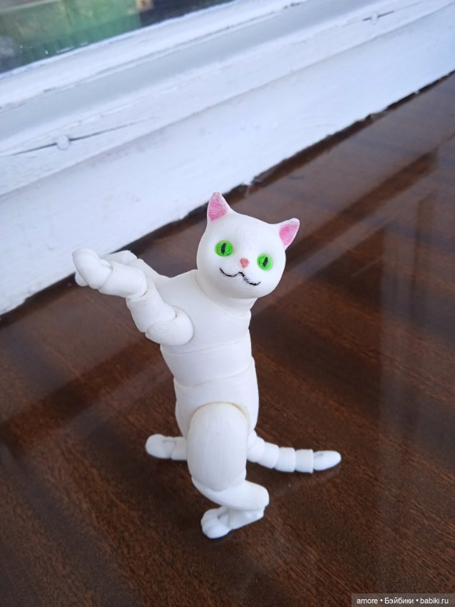 Шарнирный котик — Авторские игрушки (фото 6)