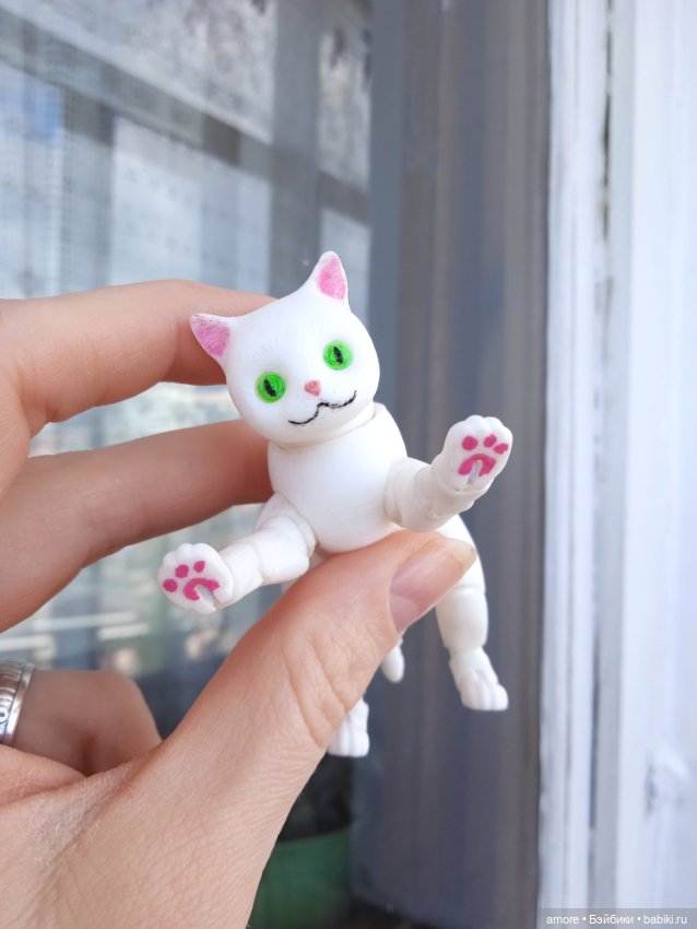 Шарнирный котик — Авторские игрушки