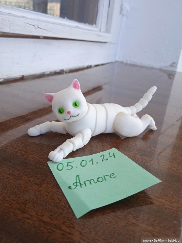 Шарнирный котик — Авторские игрушки (фото 3)