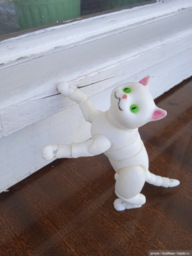 Шарнирный котик — Авторские игрушки (фото 5)