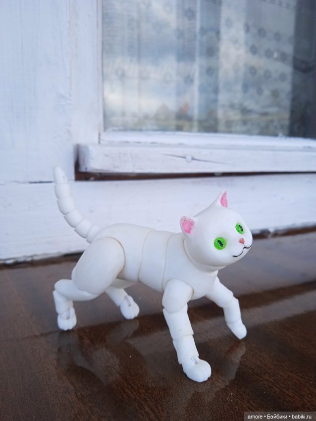 Шарнирный котик — Авторские игрушки (фото 2)