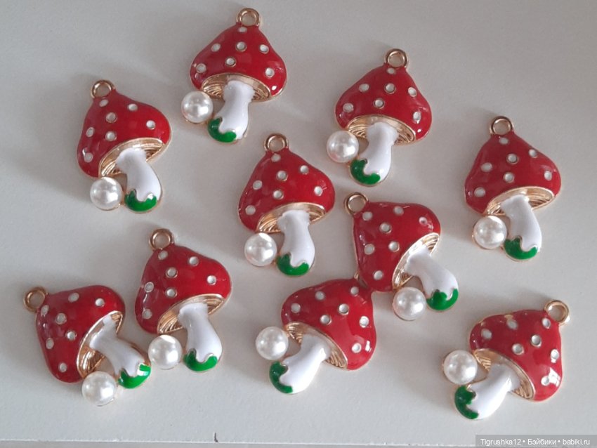 Подвески мухоморчики #2 — Миниатюра для кукол