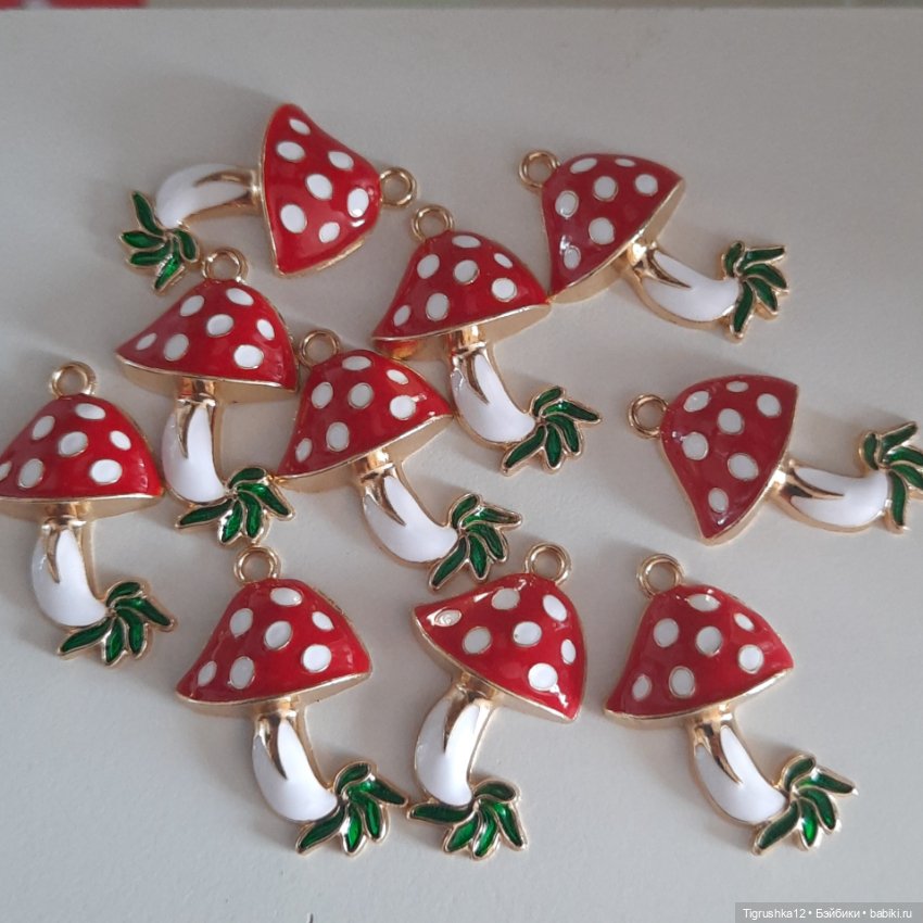 Подвески мухоморчики #1 — Миниатюра для кукол (фото 5)