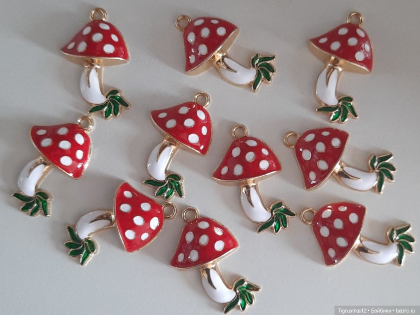 Подвески мухоморчики #1 — Миниатюра для кукол (фото 2)