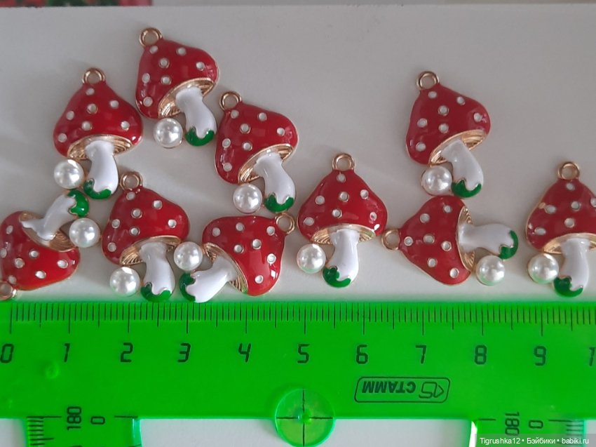 Подвески мухоморчики #2 — Миниатюра для кукол (фото 5)