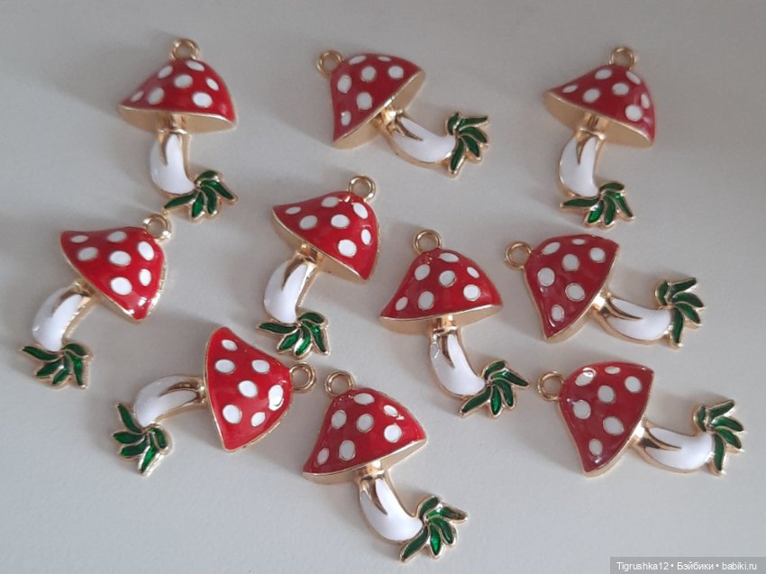 Подвески мухоморчики #1 — Миниатюра для кукол