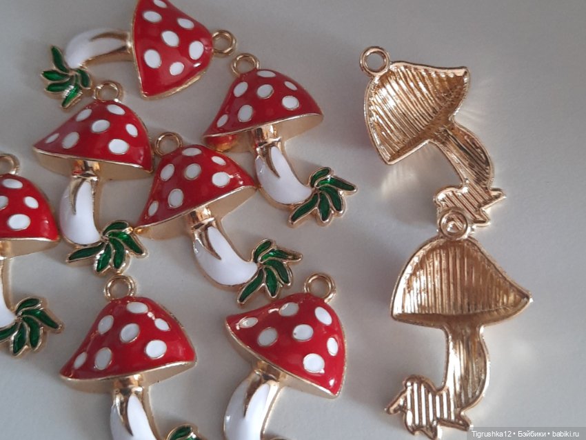Подвески мухоморчики #1 — Миниатюра для кукол (фото 6)