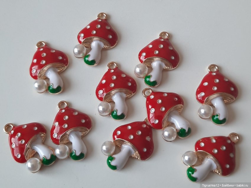 Подвески мухоморчики #2 — Миниатюра для кукол (фото 2)