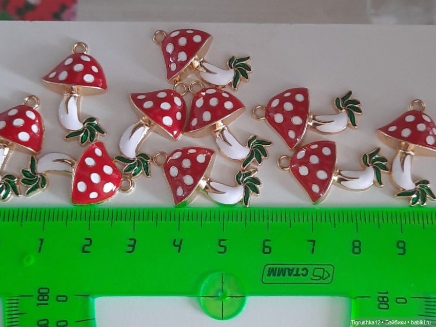 Подвески мухоморчики #1 — Миниатюра для кукол (фото 4)