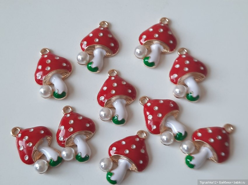 Подвески мухоморчики #2 — Миниатюра для кукол (фото 3)