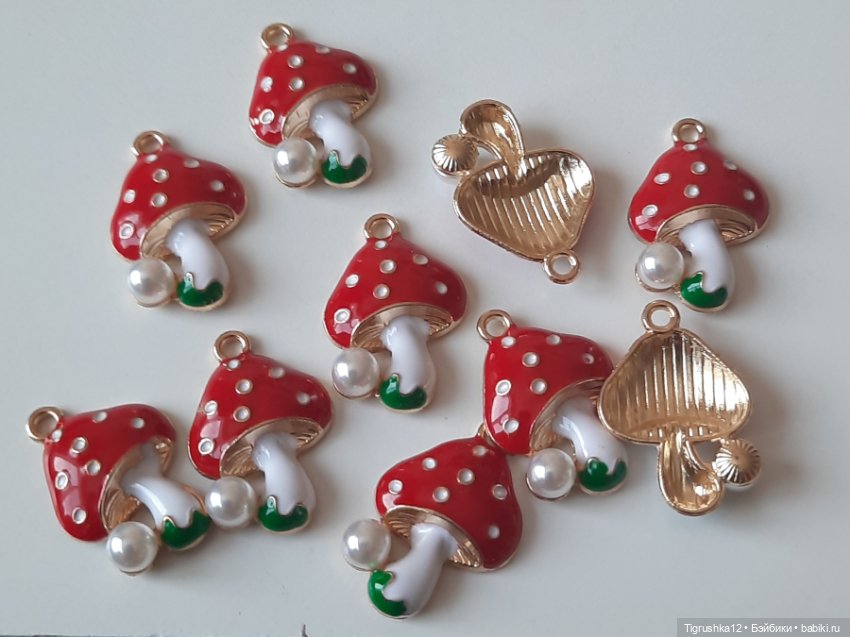 Подвески мухоморчики #2 — Миниатюра для кукол (фото 4)