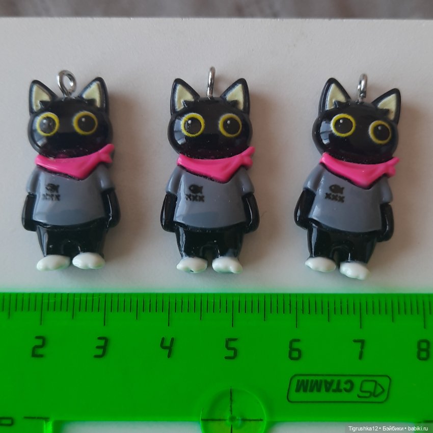 Подвески котики #2 — Миниатюра для кукол (фото 6)