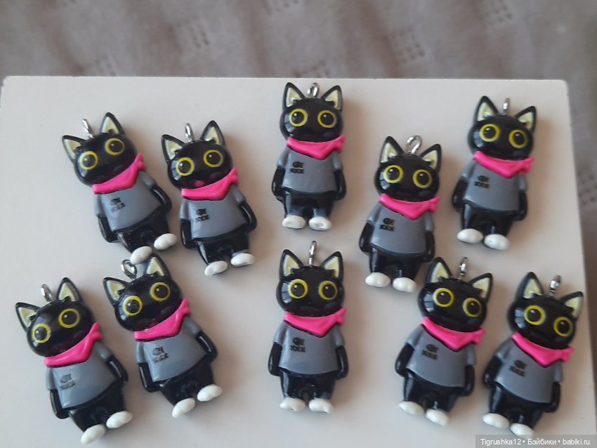 Подвески котики #2 — Миниатюра для кукол (фото 2)