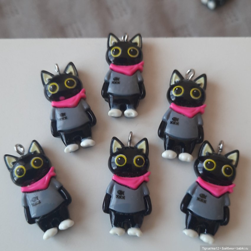 Подвески котики #2 — Миниатюра для кукол (фото 5)
