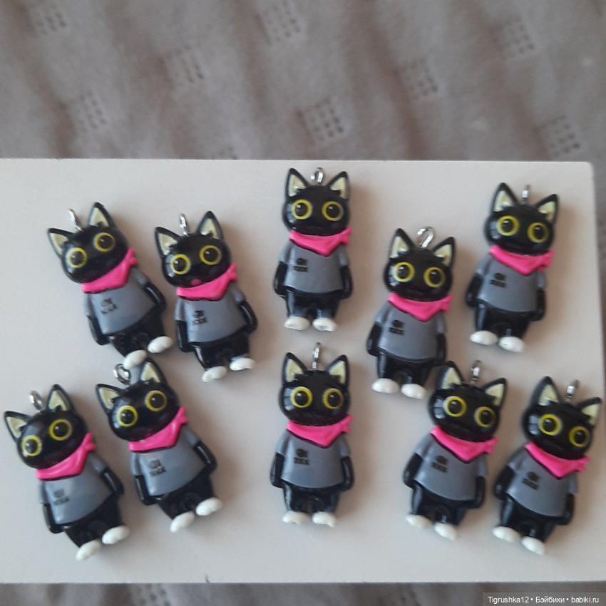 Подвески котики #2 — Миниатюра для кукол (фото 3)