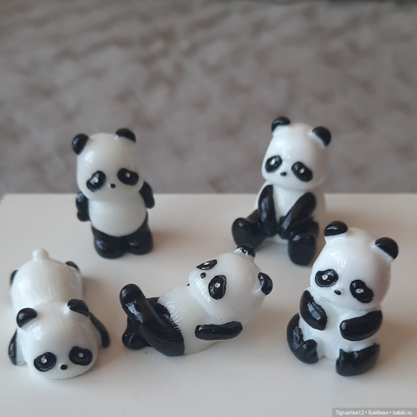 Пандочки лотом — Миниатюра для кукол