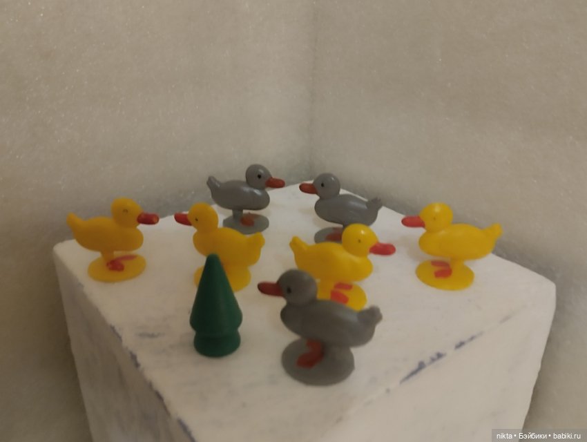 Игрушка СССР Счетный материал Утята и елочки (фото 3)