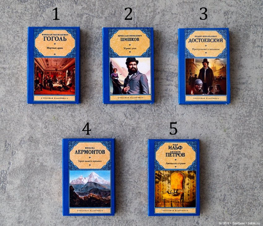 Книги "Классика" №12 в масштабе 1:6 (фото 2)