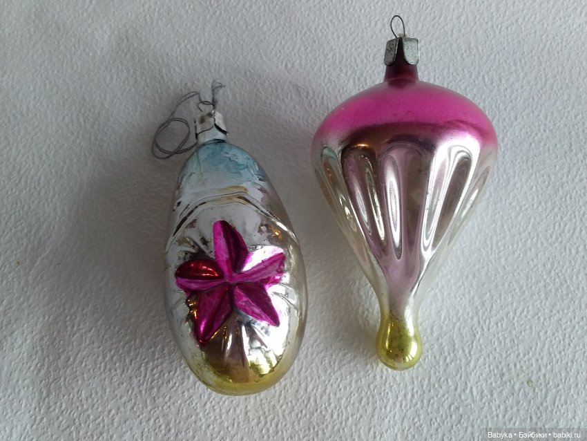 Елочные игрушки СССР №5 стеклянные агитация (фото 5)