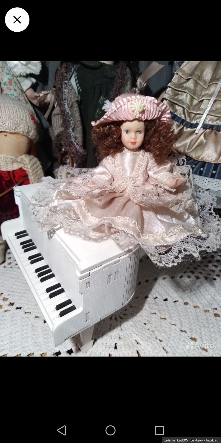 Куколка с роялем — Фарфоровые куклы (фото 3)