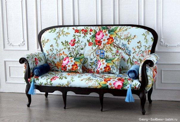 Диван для кукол — Кукольная мебель (фото 3)