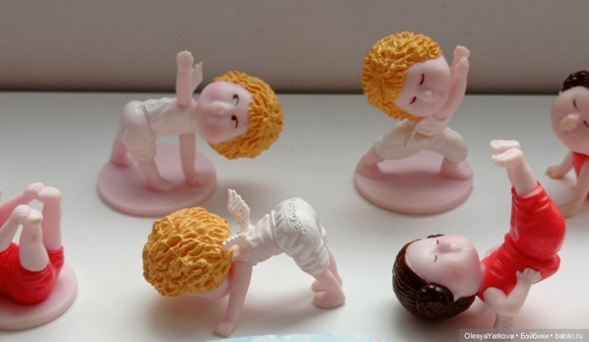 Ангелочки Гапчинской серия позы йога киндер сюрприз (фото 2)