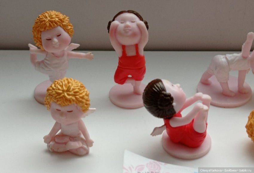 Ангелочки Гапчинской серия позы йога киндер сюрприз (фото 3)
