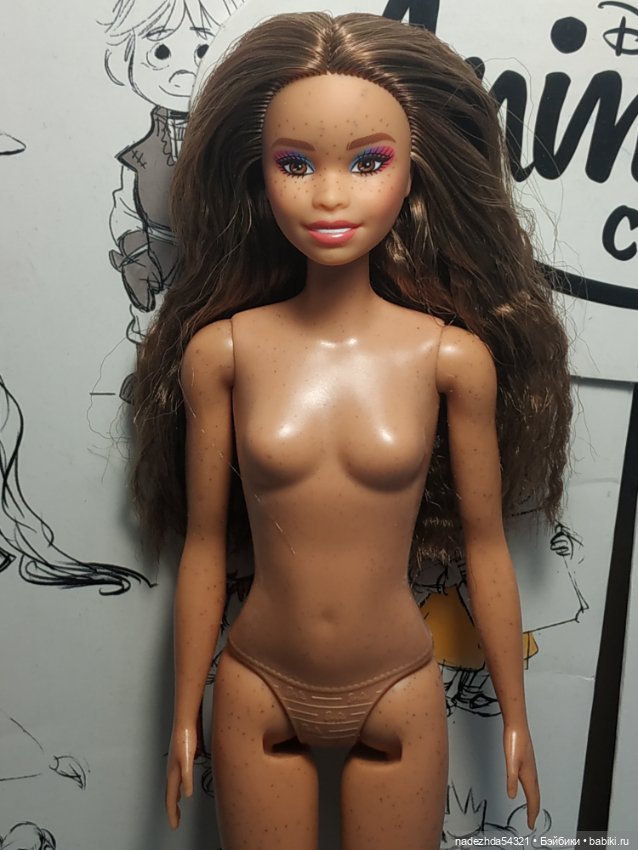 Барби Фашионистас 206 с веснушками и родинками нюд (2) (фото 2)