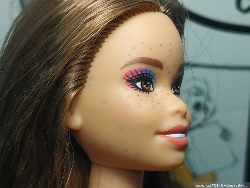 Барби Фашионистас 206 с веснушками и родинками нюд (2) (фото 5)