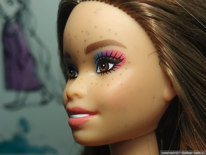 Барби Фашионистас 206 с веснушками и родинками нюд (2) (фото 6)