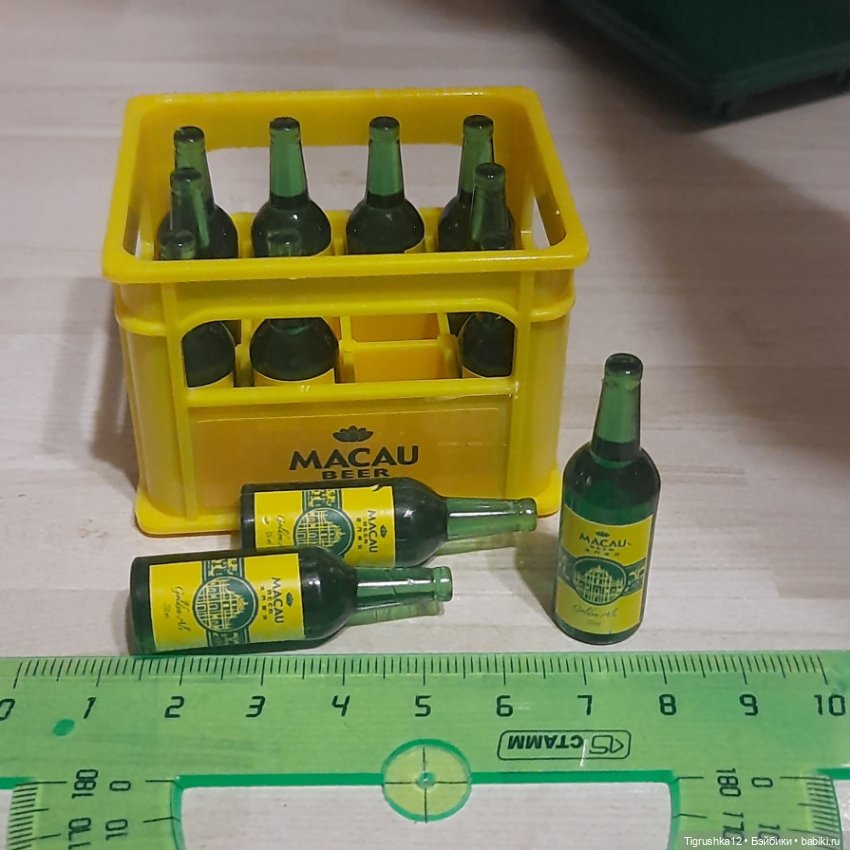 Ящик пива на тележке — Миниатюра для кукол (фото 5)