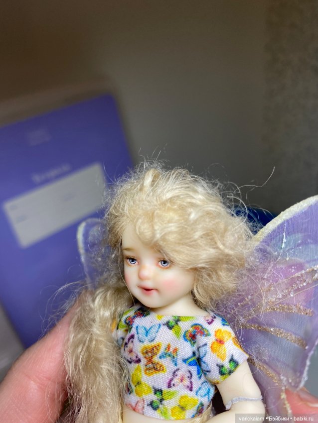 Миниатюрная шарнирная авторская кукла (фото 7)