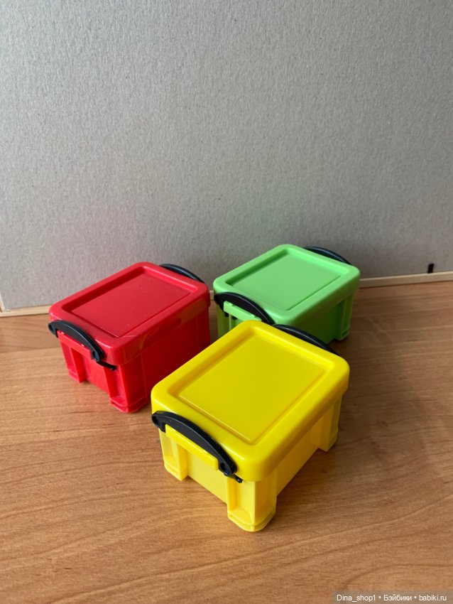 Ящики 3шт +столик — Кукольная мебель (фото 4)