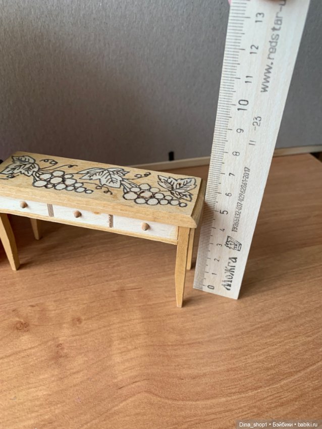 Ящики 3шт +столик — Кукольная мебель (фото 6)