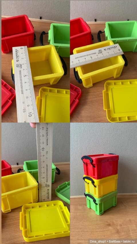 Ящики 3шт +столик — Кукольная мебель (фото 8)